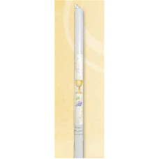 Prima comunione Candela decorata diametro cm.2 altezza cm.35 