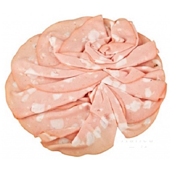 Mortadella di suino nero dei Nebrodi 300 gr. Mortadella di suino nero dei Nebrodi 300 gr.