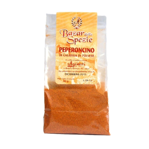 Peperoncino piccante calabrese in polvere - busta da 50 gr. 