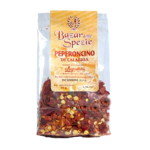Peperoncino piccante calabrese in scaglie - busta da 130 gr. 