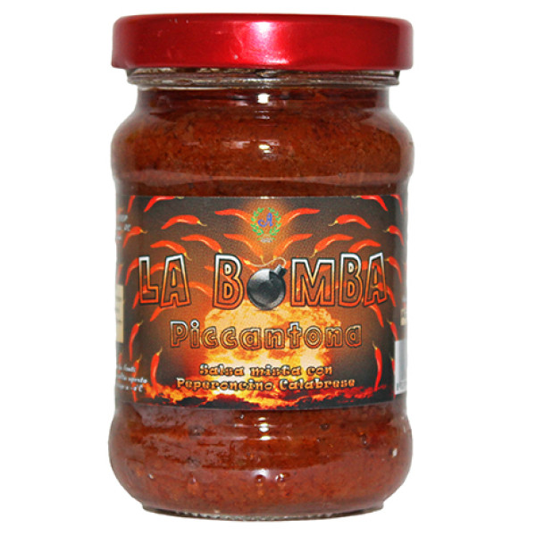 Salsa BOMBA al peperoncino piccantissima gr. 200 Salsa BOMBA al peperoncino piccantissima gr. 200