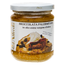 Broccolata alla Palermitana in olio extra vergine di oliva - Prodotti tipici siciliani - gr.180 Broccolata alla Palermitana in olio extra vergine di oliva - Prodotti tipici siciliani - gr.180