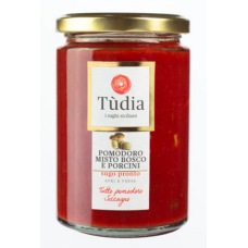 Sugo al pomodoro con misto bosco e porcini in olio extra vergine di oliva - gr.350 Sugo al pomodoro con misto bosco e porcini in olio extra vergine di oliva - gr.350