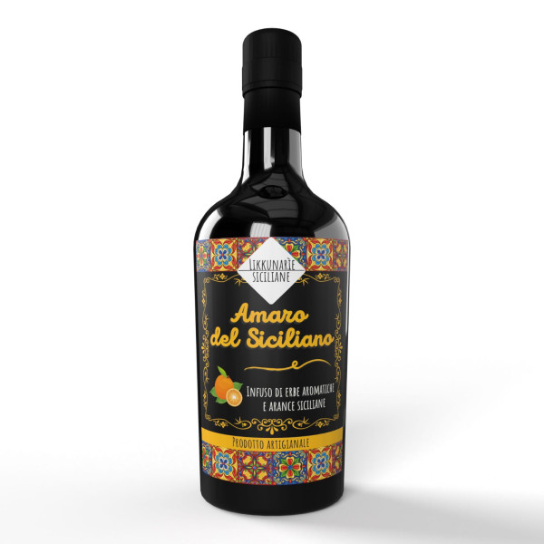 Amaro alle erbe aromatiche e arance siciliane - 50 cl. 28%