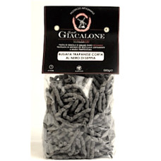 Busiate trapanesi al nero di seppia - Artigianali 100% grano duro siciliano - 24 pacchi da 500 gr.