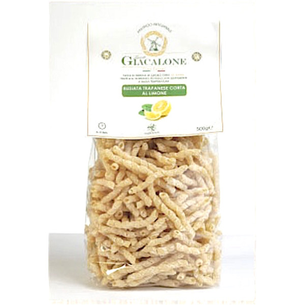 Busiate al limone artigianali 100% grano duro siciliano - 24 pacchi da 500 gr.