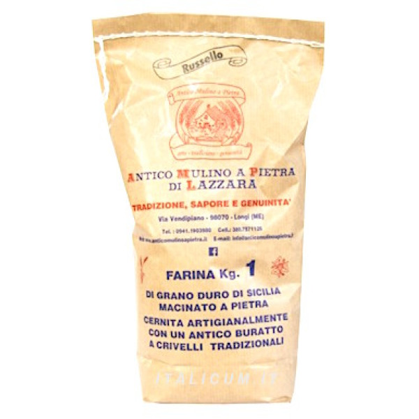 Farina Russello da grani antichi siciliani Kg.1 