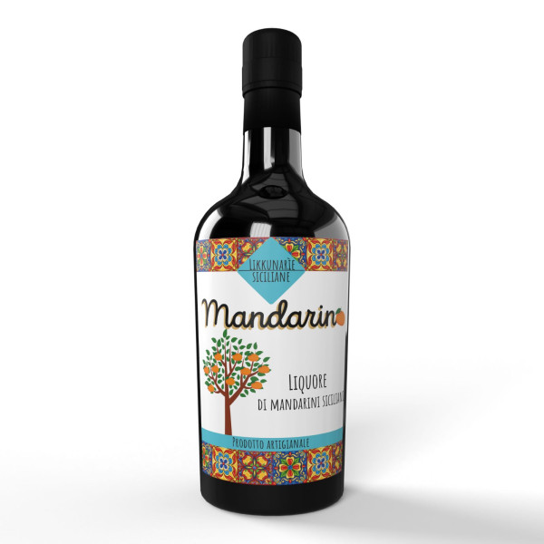 Liquore al mandarino siciliano artigianale - 50 cl. 28% Vol. Liquore al mandarino siciliano artigianale - 50 cl. 28% Vol.