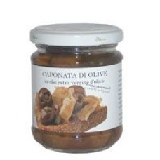 Caponata di olive verdi in olio extra vergine di oliva gr.180