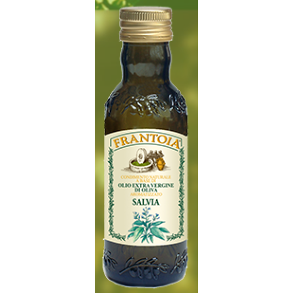 Olio extra vergine di oliva siciliano aromatizzato alla SALVIA 250 ml. Olio extra vergine di oliva siciliano aromatizzato alla SALVIA 250 ml.