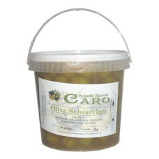 Olive bianche schiacciate in salamoia di Trapani  Kg.1