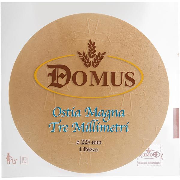 Ostia magna TRE MILLIMETRI diametro cm.22,5 spessore mm.3 confezione da pz.3