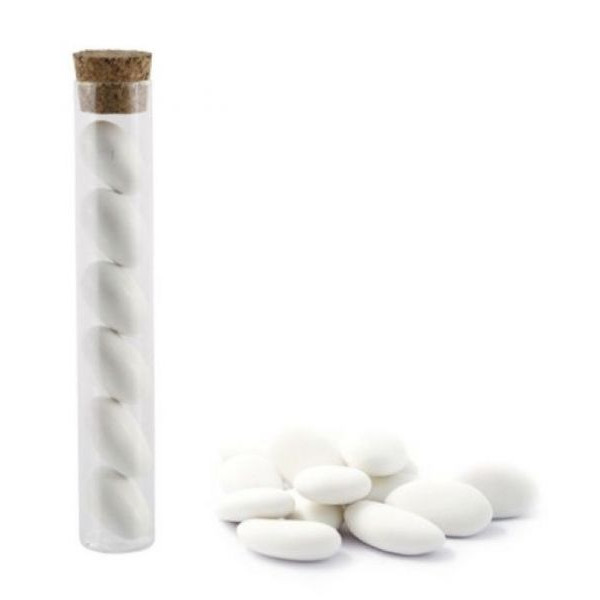 Provetta in vetro per confetti cm.15 diamentro cm.2,5 - Pz.18 SCONTO 35% 