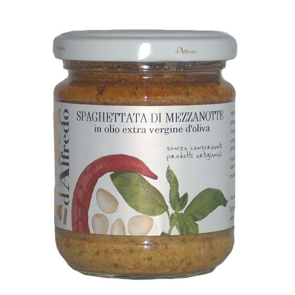 Pesto piccante per Spaghettata di Mezzanotte - Prodotti tipici siciliani - gr. 180 