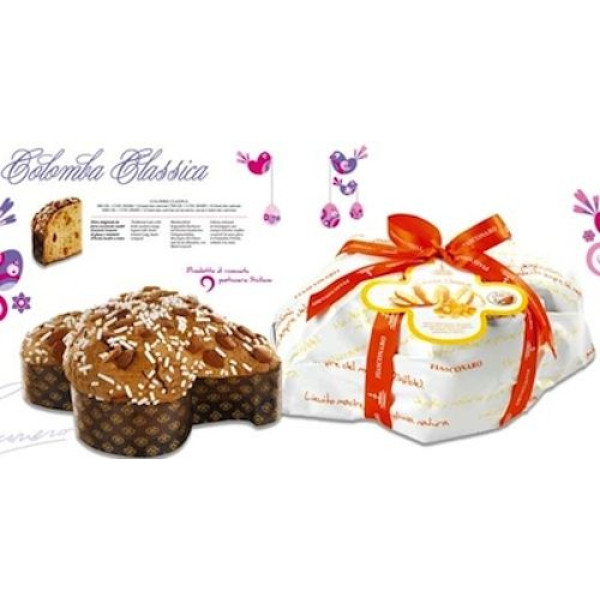 Colomba CLASSICA Fiasconaro con canditi all'arancia, mandorle di Avola e glassa - Kg.1 Colomba CLASSICA Fiasconaro con canditi all'arancia, mandorle di Avola e glassa - Kg.1