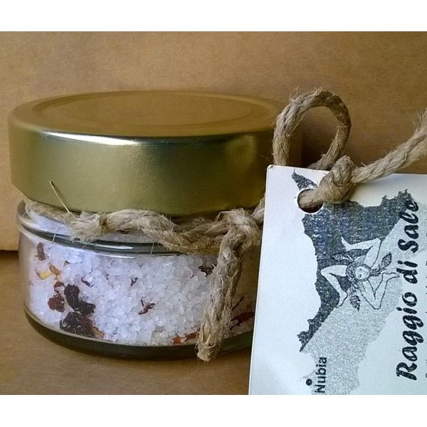 Sale naturale artigianale aromatizzato al peperoncino barattolo da 130 g
